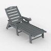 Outdoor HDPE Chaise Lounge, Oversize HDPE 5-Position Pool Lounge Chairs, Pool Lounges Chairs - 4 of 4