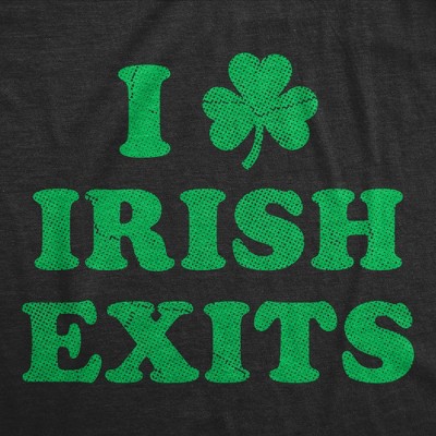 Мужские футболки Crazy Dog T-Shirts, Inc. Mens Funny T Shirts I Clover Green Exits Sarcastic St Patricks Day Graphic Novelty Tee for Men - Crazy Dog Men's T Shirt for Saint Patrick's Day L — фото 2