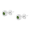 Haus of Brilliance Silver 1/5 Cttw Green Diamond Miracle-Set Stud Earrings - 4 of 4