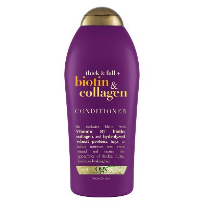 OGX Thick &#38; Full Biotin &#38; Collagen Salon Size Conditioner for Thin Hair - 25.4 fl oz