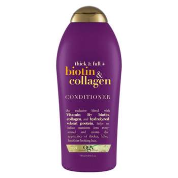 OGX Thick & Full Biotin & Collagen Salon Size Conditioner for Thin Hair - 25.4 fl oz