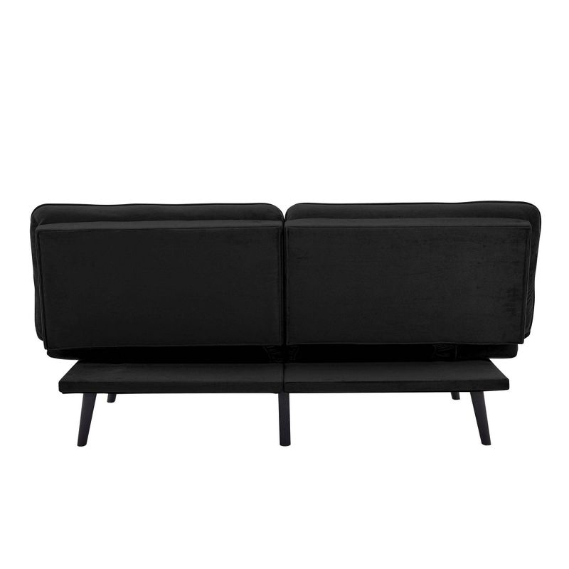 Finley Convertible Futon Sofa Bed Black - Serta, 3 of 11