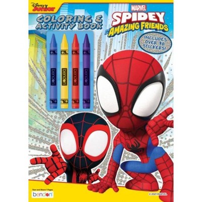 Spidey &#38; His Amazing Friends Coloring Book with Crayons