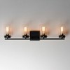 Maxim Lighting Pinn 4 - Light Vanity in  Black/Satin Brass - 4 of 4