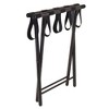 Tavin Luggage Rack Folding Straight Leg Black - Winsome: Guest Room Suitcase Stand, No Assembly Required - 2 of 4