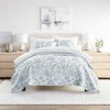 Geometric and Floral Modern Reversible Quilt and Shams Set - Becky Cameron - 2 of 4