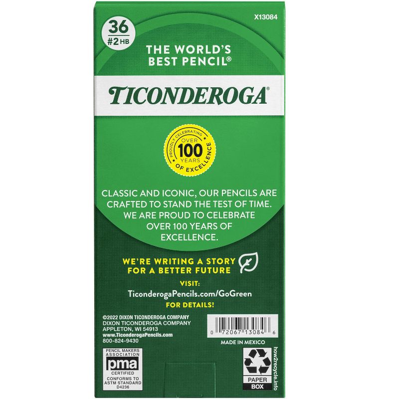 Ticonderoga My First TriWrite Triangular Graphite Pencils Without Erasers, No 2 Tip, Yellow, Pack of 36, 3 of 5