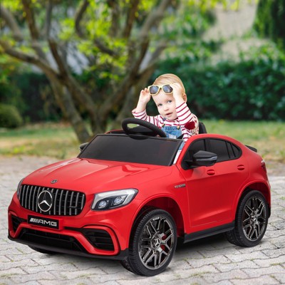 Red 12V Mercedes-Benz AMG GLC63S Coupe Ride-On Car