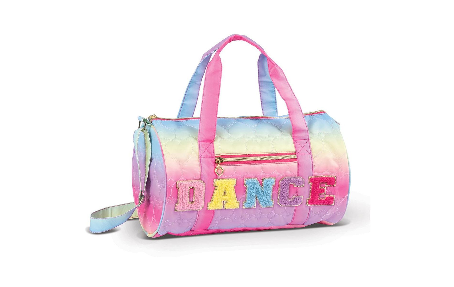 Dance Duffle Bag Danz N Motion B24501 Medium Rainbow Puffy Ballet Tap Jazz