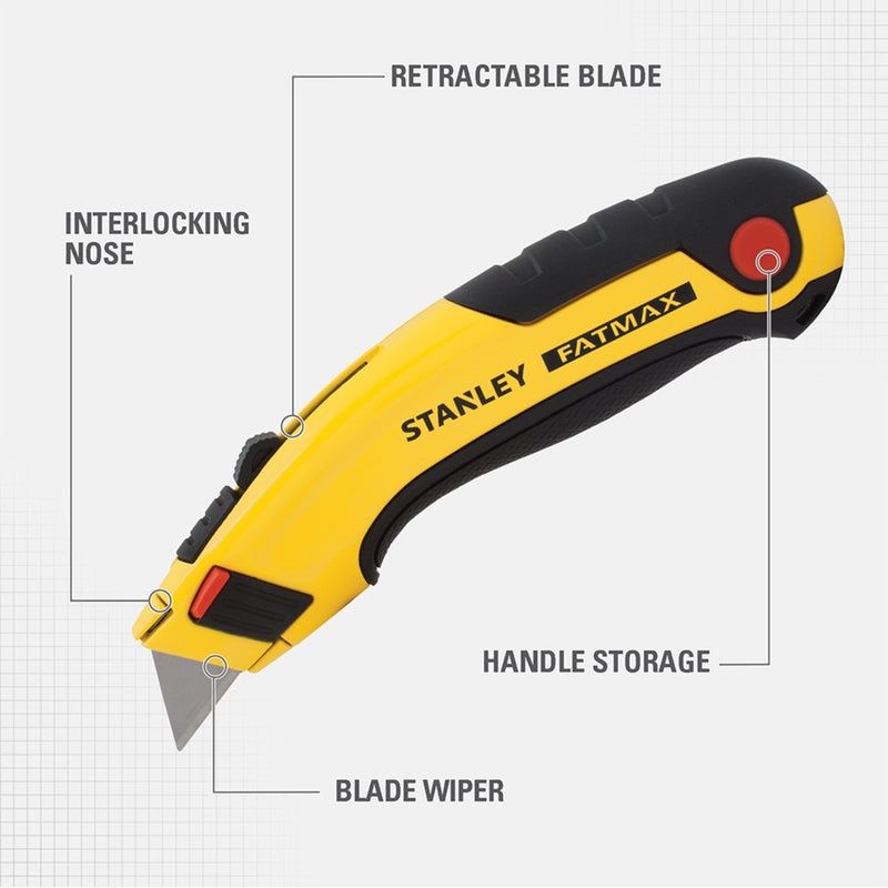 Stanley FatMax Retractable Utility Knife Black/Yellow 1 pk, 4 of 7