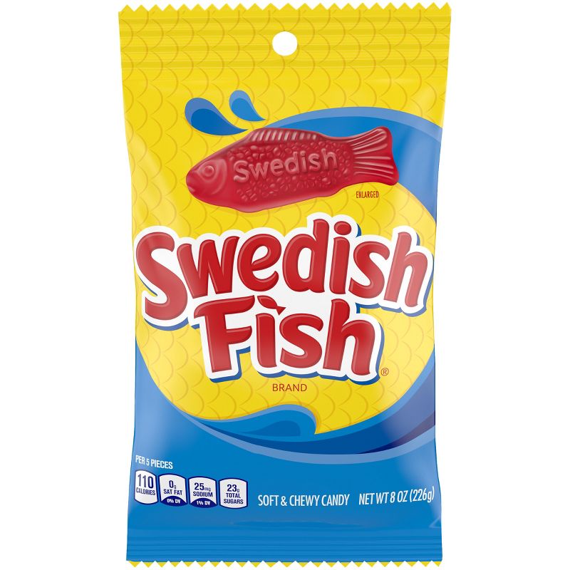 Swedish Fish Fat Free Soft and Chewy Candy - 8oz, 1 of 18