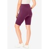 Woman Within Stretch Cotton Pocket Bike Short - 3 of 4