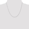 Black Bow Jewelry 1mm, 14k White Gold, Singapore Chain - 2 of 4
