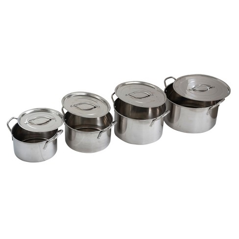 4 Piece Stock Pot Set