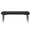 Tiramisubest 52/64 Inch Shoe Bench Entryway Shoe Storage Ottoman Metal Legs Faux PU Upholstered Entryway/ Bedroom/ Living Room - 2 of 4