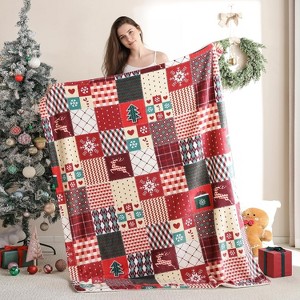 Lomsoe Christmas Flannel Blanket, Soft Blanket, Cozy Lightweight Throw Blanket for Couch Bed Sofa. - 1 of 4