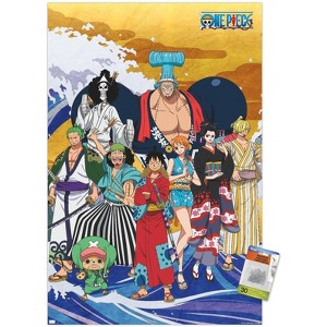 Trends International One Piece: Wano Country - Crew On Wave Unframed Wall Poster Prints - 1 of 4