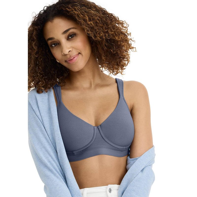 Jockey Women's Cooling Cotton Blend Wirefree Full Coverage Bra, 3 of 5