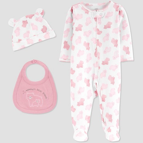 Baby Girls' 3pc Sleep N' Play With Pull-on Pants - Just One You® Made ...