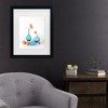 Trademark Fine Art - Lydia Jacobs  Orange And Blue Delight Matted Framed Art - 2 of 4
