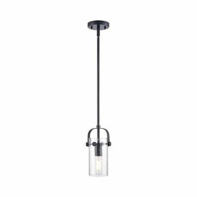Pilaster II Cylinder - 1 Light Pendant In Contemporary Style-9.5 Inches Tall and 5 Inches Wide