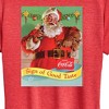 Women's - Coca-Cola - Vintage Christmas Santa Sign Of Good Taste Short Sleeve Graphic T-Shirt - 2 of 4