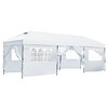 Whisen 10 x 30 Pop Up Canopy with Sidewalls, Outdoor Wedding Party Tent with Wheeled Bag - 2 of 4