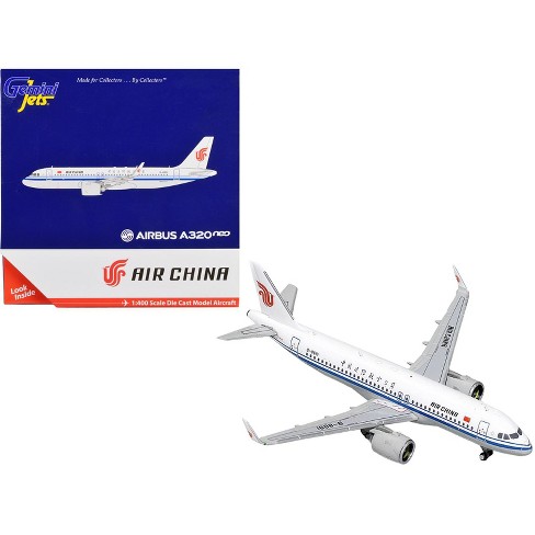 Airbus A320neo Commercial Aircraft "Air China" White with Blue Stripes 1/400 Diecast Model Airplane by GeminiJets - image 1 of 3