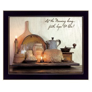 Faith, Hope and Love By Susan Boyer, Printed Wall Art, Ready To Hang Framed Poster, Black Frame - 1 of 4