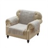 Reversible Phoenix Arm Chair Furniture Protector Slipcover Tan - Greenland Home Fashions: Southwestern Design, Elastic Strap, Machine Washable - 2 of 4
