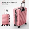 SKONYON 3-Piece Hardshell Luggage Set (20", 24", 28") –  PC+ABS, TSA-Approved Lock, Spinner Wheels & YKK Zippers - 2 of 4