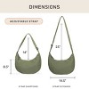 Jadyn Crescent Crossbody Bag - Olive - 4 of 4