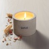 Mini Cement Canvas Soy Blend Jar Candle Gray 5oz - Hearth & Hand™ with Magnolia - image 2 of 3