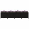 vidaXL Raised Bed Planter - Black Polypropylene, 63"x15.7"x15", Rectangular, Deep Spacious Flower Box Pot for Outdoor Garden, Patio, Backyard - 3 of 4