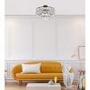 Elegant Lighting Mila 20 inch flush mount in black - 2 of 4