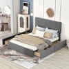 NicBex Queen/Full Size Upholstered Bed Frame with 4 Drawers and Adjustable Headboard for Adults/Boys/Girls - 2 of 4