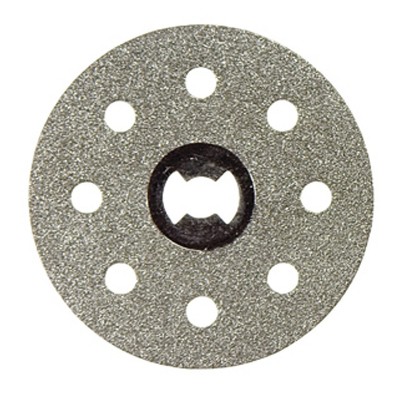 Dremel EZ545 1.5 Inch Diameter EZ Lock Mandrel Hard Materials Diamond Cutting Wheel Saw Blade for Tile, Ceramic, Concrete, Brick, and Marble, Silver