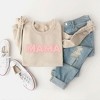 Simply Sage Market Women's Graphic Sweatshirt Pink Checkered Mama - 3 of 3