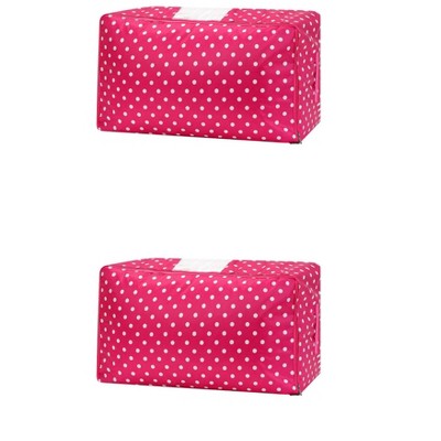 REGALWOVEN Fabric Organizing Bedroom Comforter Closet Moving Storage Bags 2 Pcs