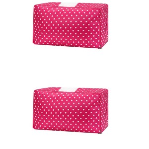 REGALWOVEN Fabric Organizing Bedroom Comforter Closet Moving Storage Bags 2 Pcs - 1 of 4