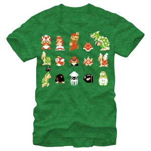 Men's Nintendo Super Mario Bros Crew T-Shirt - 1 of 3