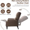 FURNIinspire Sofas Faux Leather Pushback Recliner Sofas Chair for Living Room Bedroom, Indoor Home Sofas for Adults, Brown,36"*30"*41" - 4 of 4