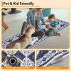 Machine Washable Area Rugs Vintage Printed Living Room Rugs with Non-Slip Backing, Soft Low Pile Floor Carpet - 3 of 4