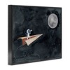 Stupell Industries Paper Airplane Flying in Outer space Astronaut Moon, 24" x 30" - 3 of 4
