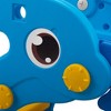 Infurnic Doll Playsets 3 in 1 Kids Climber and Slide, Toddler Play Set with Basketball Hoop and Ball, for Boys Girls, Blue, 44.49"*20.50"*19.50" - 4 of 4