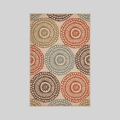 Seastar Medallion Outdoor Rug Ivory - Christopher Knight Home
