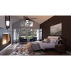 Urban Ambiance Luxury Traditional Indoor or Outdoor Ceiling Fan,  17.6"H x 60"W,  Black Iron, UHP9170 - 2 of 4