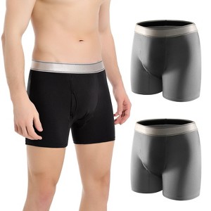 CARER Incontinence Underwear for Men Washable Reusable Leak-Proof Mens Incontinence Boxer - Medium Absorbency 2pk - 1 of 4