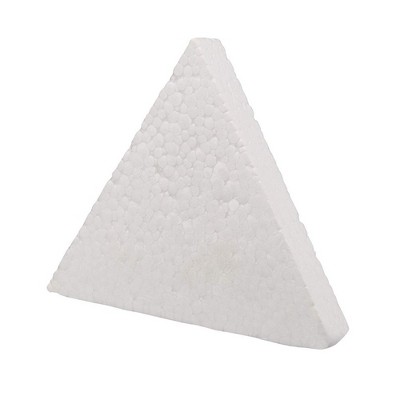 6 Pack Triangle Polystyrene Foam, Painting Activity for Kids, DIY Toy Puzzle, Arts & Crafts Supplies for School Project, 10 inches