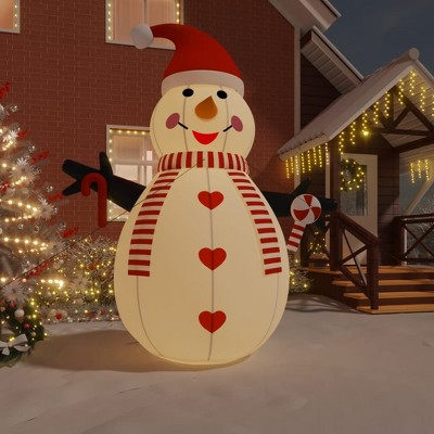 VidaXL Inflatable Snowman with LEDs 15 ft